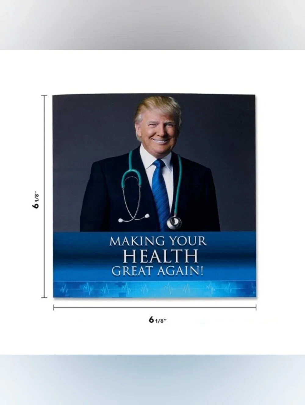 Donald Trump Novelty Talking Get Well Soon Greeting Card With Envelope NEW